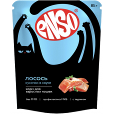 Enso Adult Cat Salmon - влажный корм для взрослых котов и кошек, в соусе с лососем 85 г (ВЕТ969975)