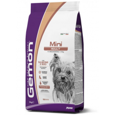 Gemon Dog Adult Mini Salmon and Rice - комплексный корм для взрослых собак мелких пород с лососем и рисом
