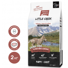 Natura Wild Little Creek - беззерновой корм для щенков всех пород, с лососем, тунцом и индейкой