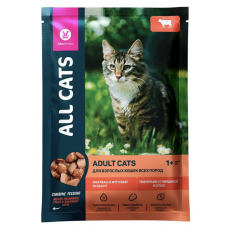 Aller Petfood All Cats - влажный корм для взрослых кошек с говядиной, 85г