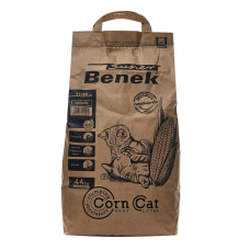 Super Benek Corn Cat Ultra Natural наполнитель для кошачьего туалета, кукурузный комкующийся, натуральный