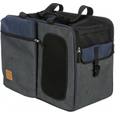 Trixie Переноска-рюкзак (сумка) для животных "Tara" до 7 кг, 2 в 1, 25x38x50 см, серый/синий (28842)