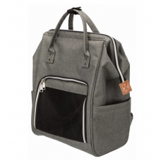 Trixie Переноска-рюкзак (сумка) для животных "Ava" до 10 кг, 32х42х22 см, полиэстер, серый (28840)