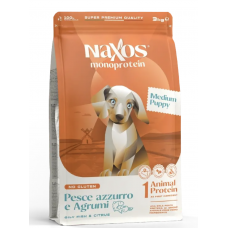 Adragna NAXOS Puppy Medium Maxi Fish Citrus - корм для щенков средних и крупных пород, с рыбой и цитрусом