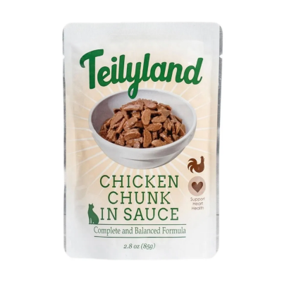 Teilyland Cat Chicken - влажный корм для кошек кусочки с курицей в соусе (арт. 100126)
