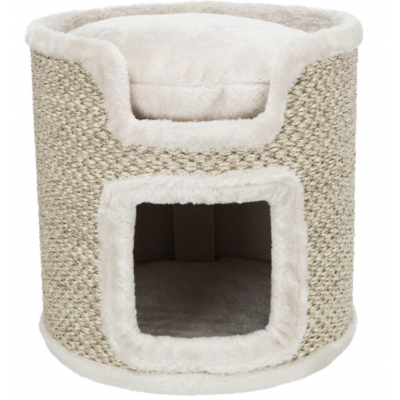Trixie Когтеточка домик - башня из сизаля и плюша  для кошек "Ria", 37 см (арт. 44706)
