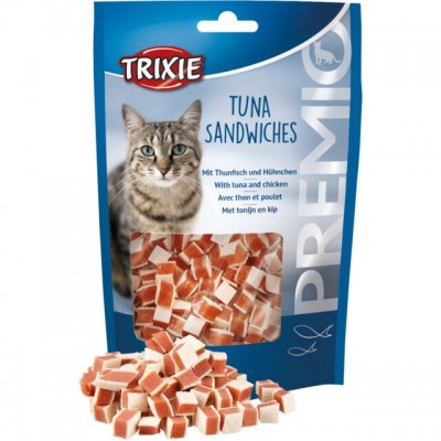 Trixie Premio Cat Лакомство для кошек, сэндвичи с тунцом, 50 г