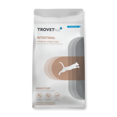 Trovet Plus Cat Intestinal White Fish - диетический корм для кошек при расстройстве ЖКТ, белая рыба