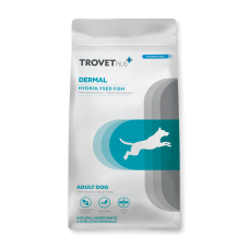 Trovet Plus Dog Dermal Fish - диетический корм для собак при дерматозах и при выпадении шерсти, рыба