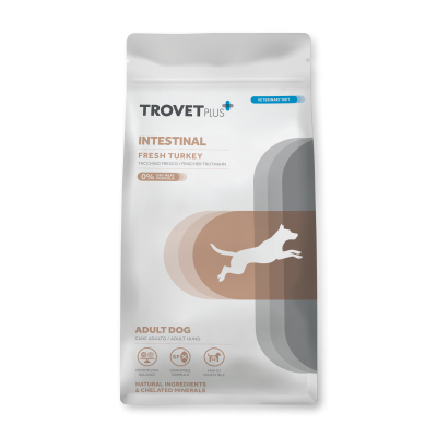 Trovet Plus Dog Intestinal Turkey - диетический корм для собак при нарушениях пищеварения, индейка