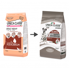 Unica Classe Adult All Breed Digestive & Assimilation Care - сухой корм для взрослых собак всех пород с чувствительным пищеварением, с ягненком