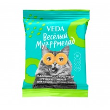 Лакомство для кошек "Веселый Мур-р-рмелад" с кошачьей мятой, 6 г (арт. ВЕТ300515)