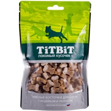 TitBit Косточки мясные для собак с индейкой и творогом, 145 г. (арт. 012901)