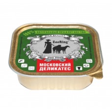 ZooRing Dog - паштет для собак, "Московский деликатес", 100г (арт. 313352)